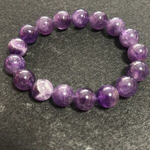 Hand crafted purple amethyst bracelet - FREE gift with purchase!
